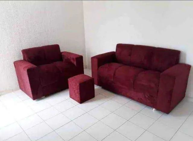 Jogo de sofá completo mais puff de brinde entrega grátis  - Foto 3
