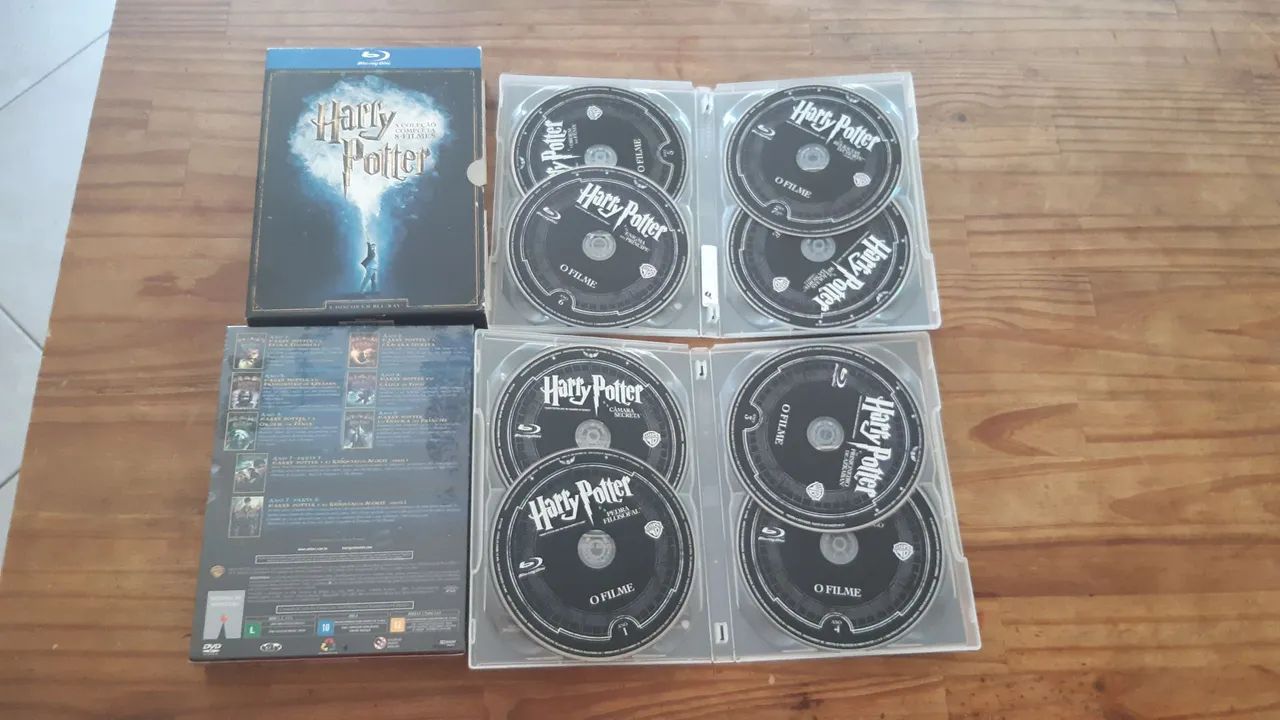 BLUE RAY E DVD NOVOS HARRY POTTER coletânea completa com 8 unidades.  - Foto 3