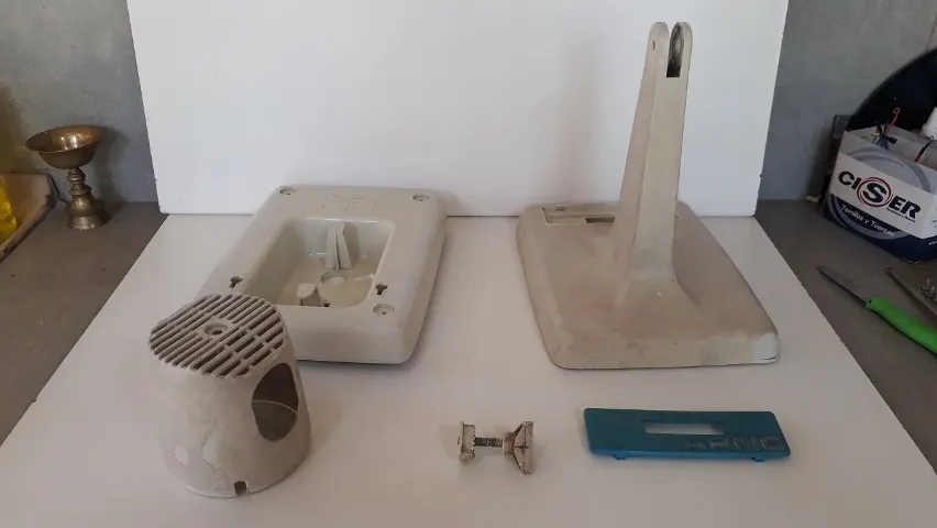 Peças plásticas do ventilador Arno Fan-12 e 16 antigo - Preço unitário