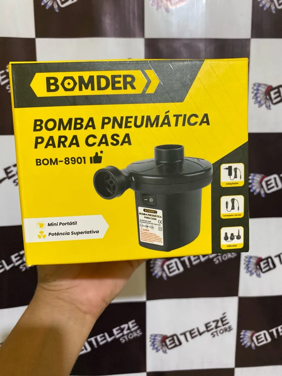 Bomba de ar para piscinas e colchões infláveis