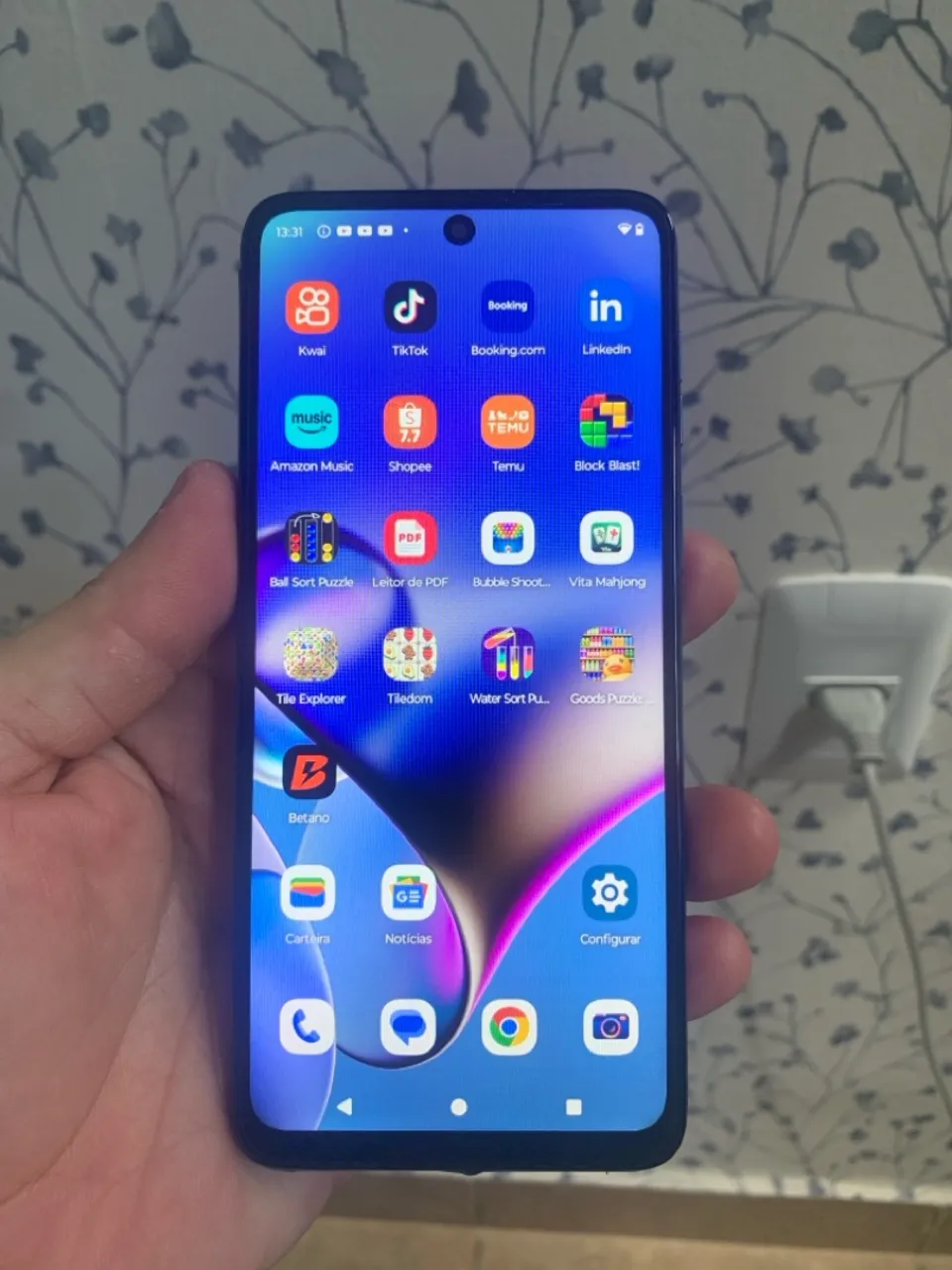 MOTO G54 5G COM 256GB / 8GB DE RAM(CHEGA ATÉ 16GB) MUITO RÁPIDO FACE ID E DIGITAL