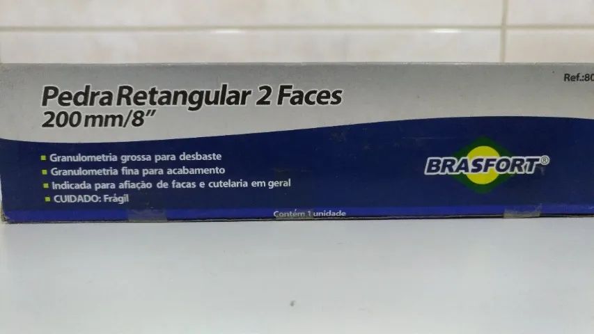 Pedra Retangular 2 Faces 200 mm/8" - Brasfort