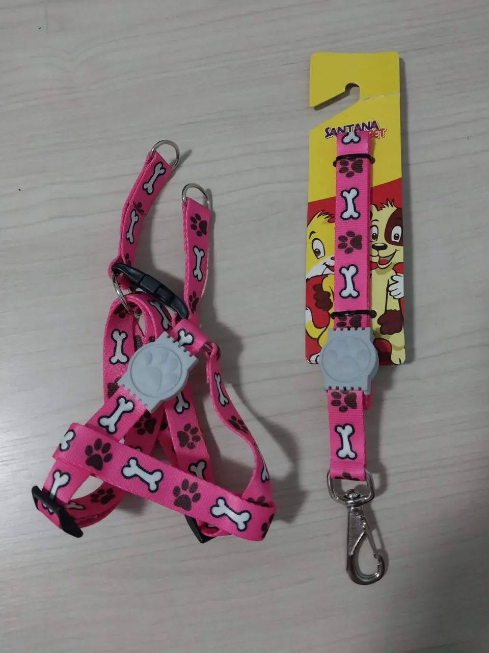 Coleira Peitoral com Guia