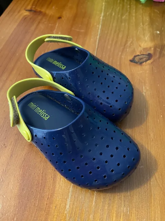 Mini Melissa azul e amarelo TAM 20/21