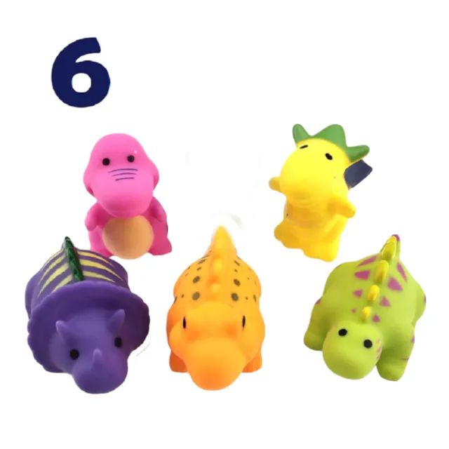 Kit Banho Legal Borracha Vinil Dino c/5 Bichos - Foto 4