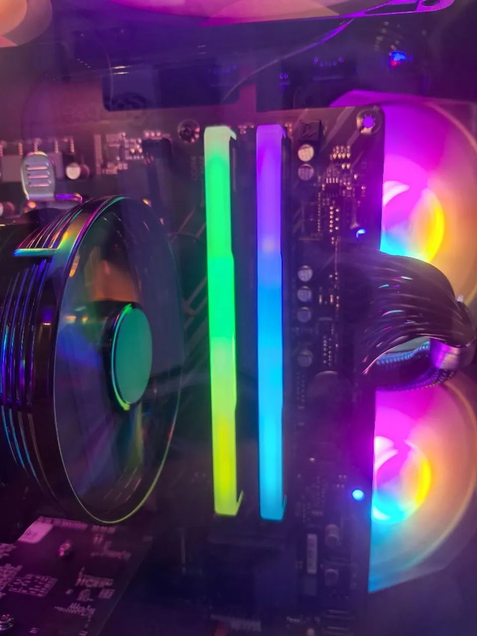 2x16gb (32gb) memória ram ddr4 3600mhz redragon solar lacrada - Foto 4