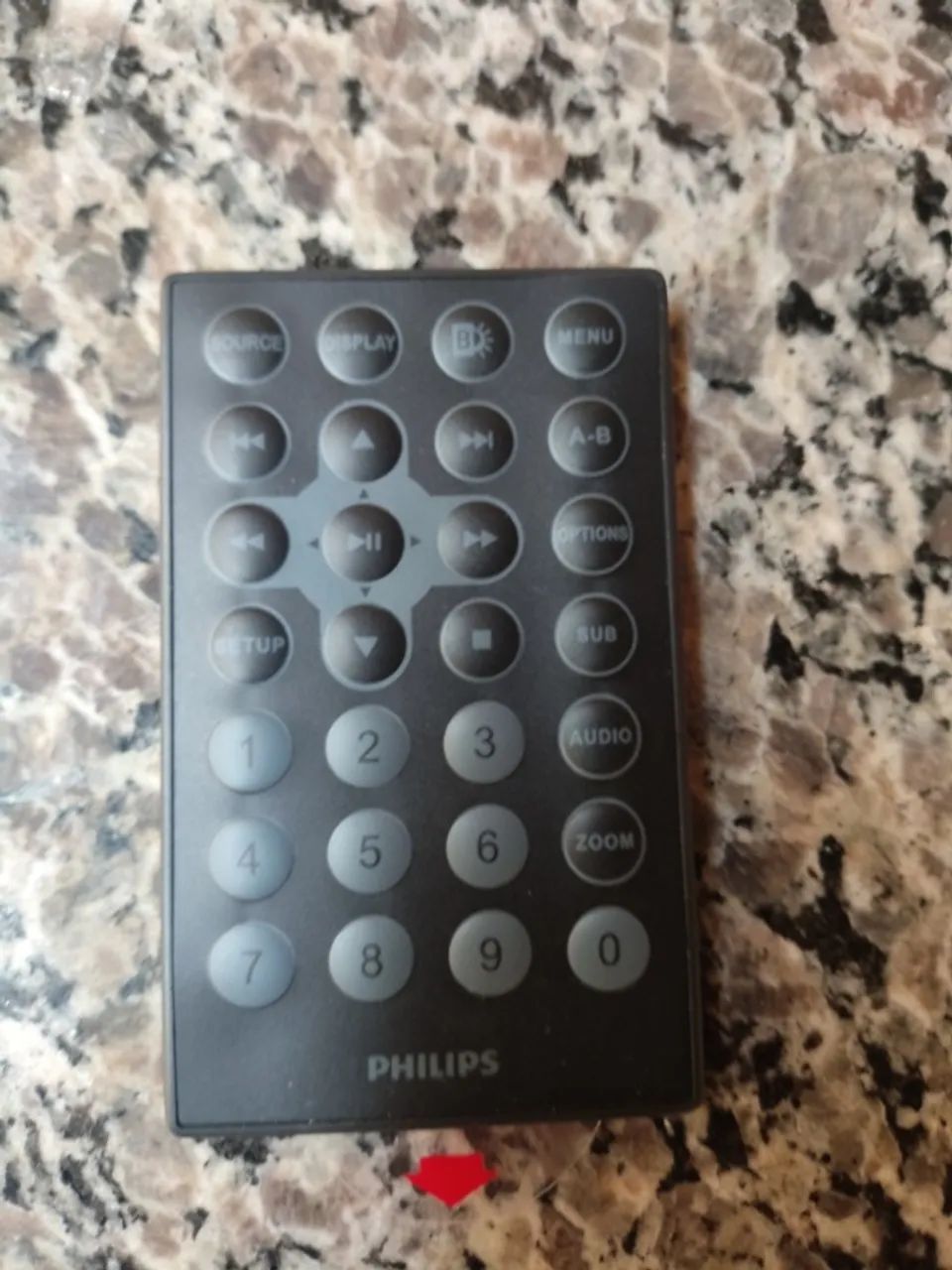 Controle remoto DVD Phillips PET736