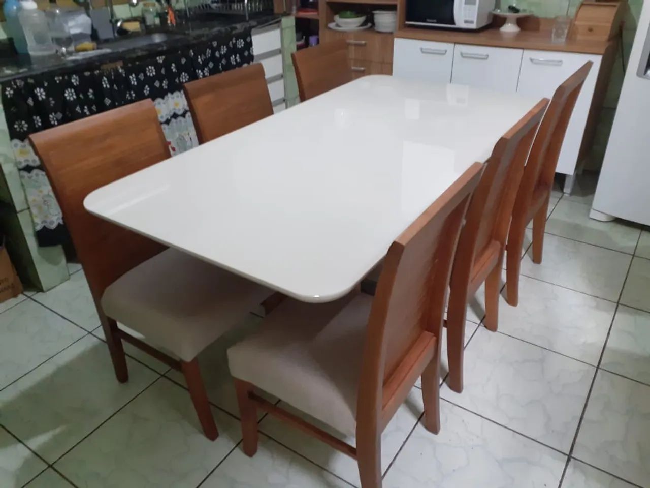 Mesa retangular de madeira  - Foto 2