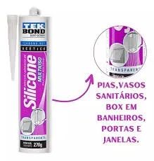 Adesivo silicone multiuso 270g Tekbond - Foto 2