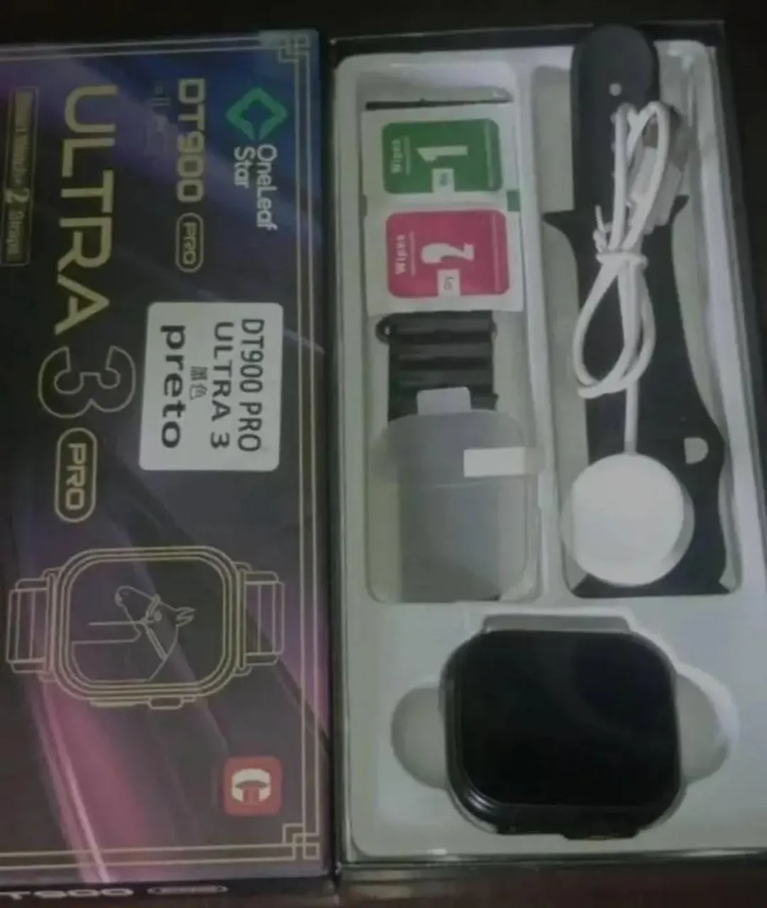 Smartwatch DT900 Pro Ultra 3 Preto