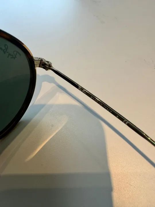 Óculos Ray-Ban Round Square Original Seminovo - Foto 3