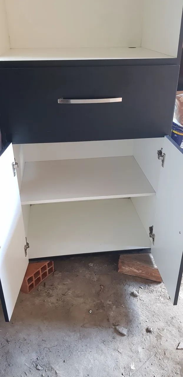 Armário , paneleiro de Cozinha Preto planejado 100%Mdf - Foto 4