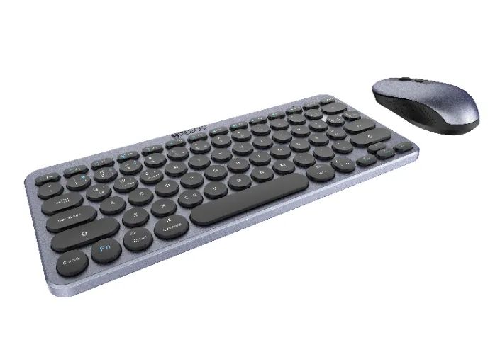 Kit Teclado e Mouse Sem Fio USB + Bluetooth ZenKeys HREBOS - Foto 2