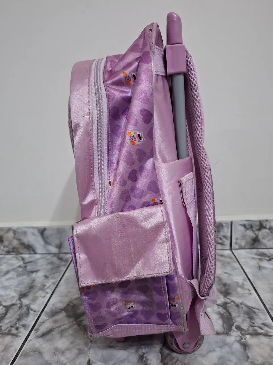 Mochila Escolar com rodinhas - Infantil - Foto 4