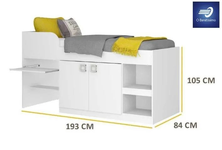 Oferta Cama Infantil com Escrivaninha - Foto 5