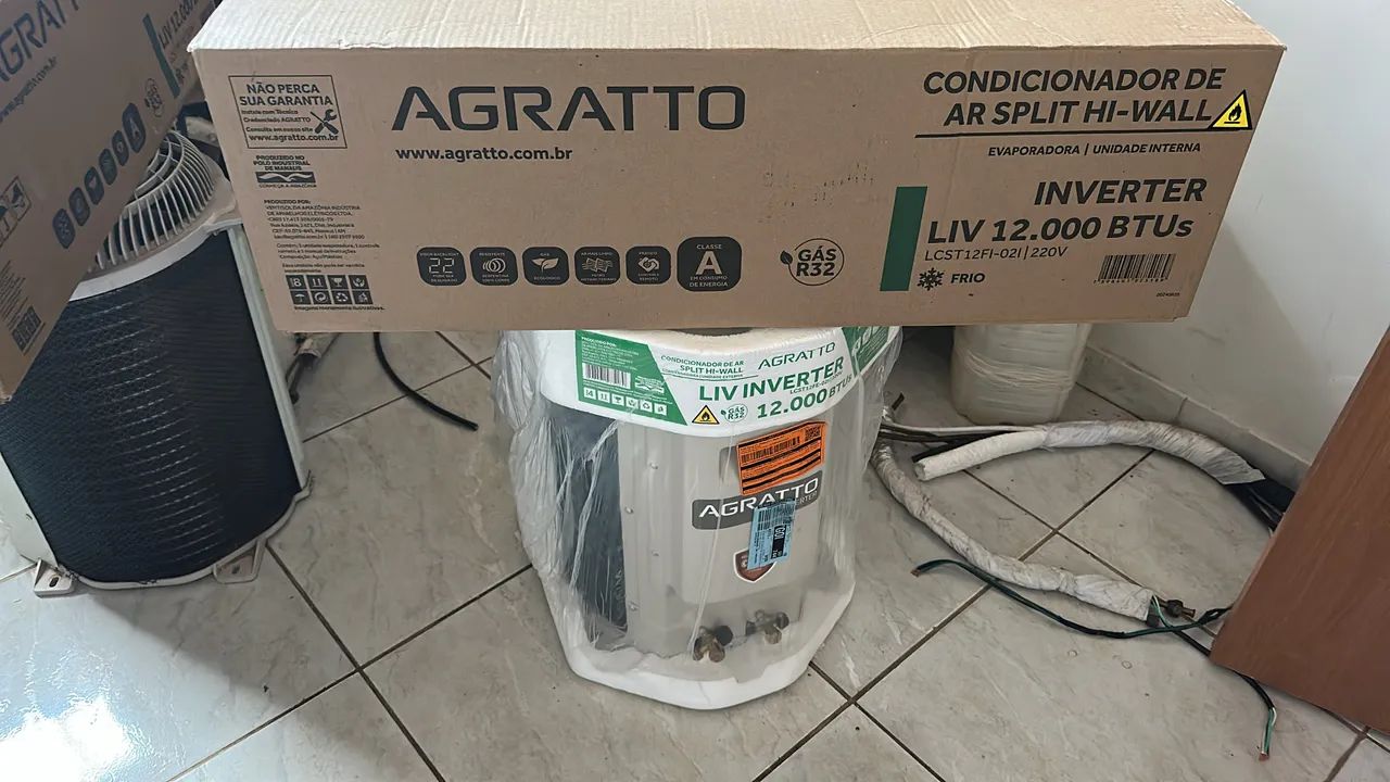 Ar-condicionado agratto 12 mil btus inverter 