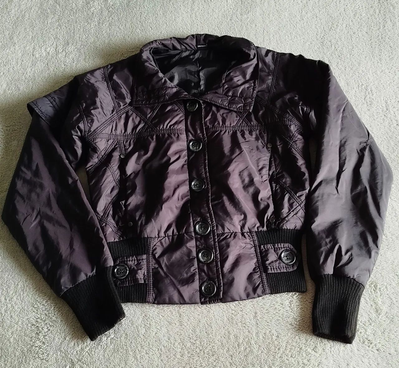 Jaqueta preta puffer - P