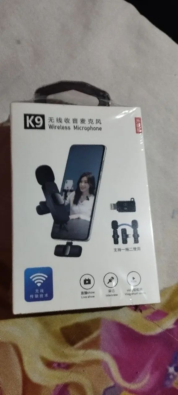 Microfone WIRELESS novo64341173635329120