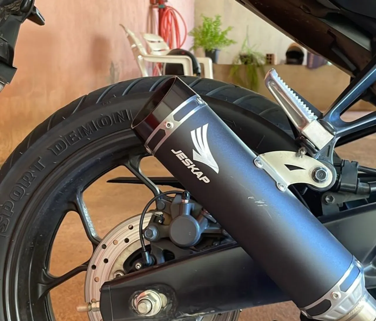 Escapamento para mt03 r3 2021 a 2025 Jeskap r36 modelo novo