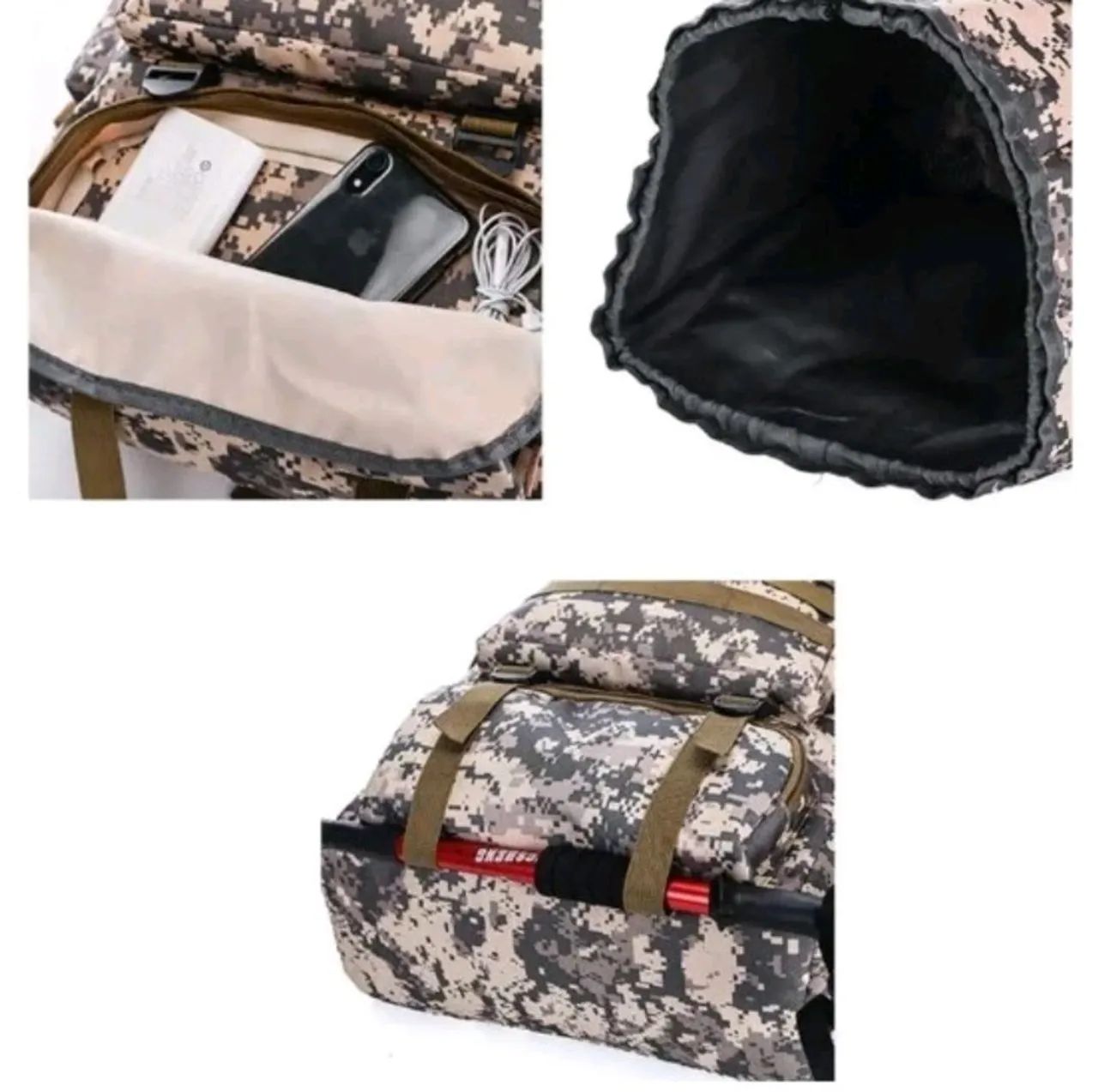 Mochila acampamento 80 litros Premium reforçada - Foto 3