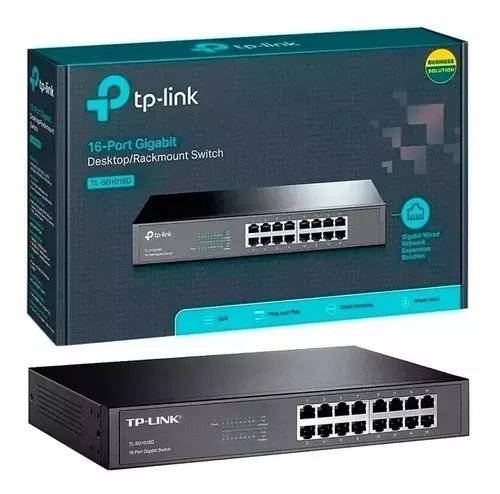 Switch 16 Portas Gigabit 10/100/1000 Tp-link TI-