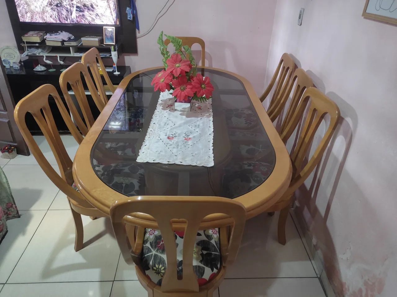 Mesa de jantar de 8 cadeiras 64842834661121121