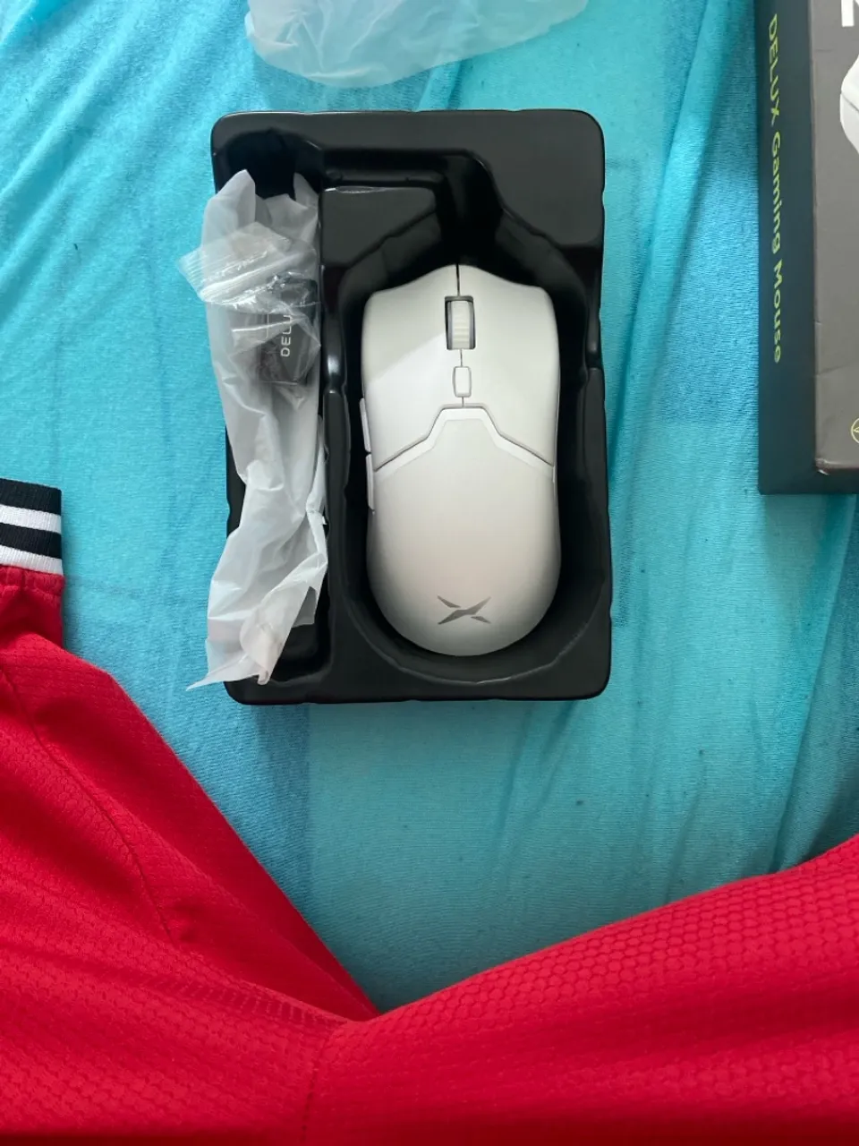 Mouse Gamer DELUX Sem Fio - Branco