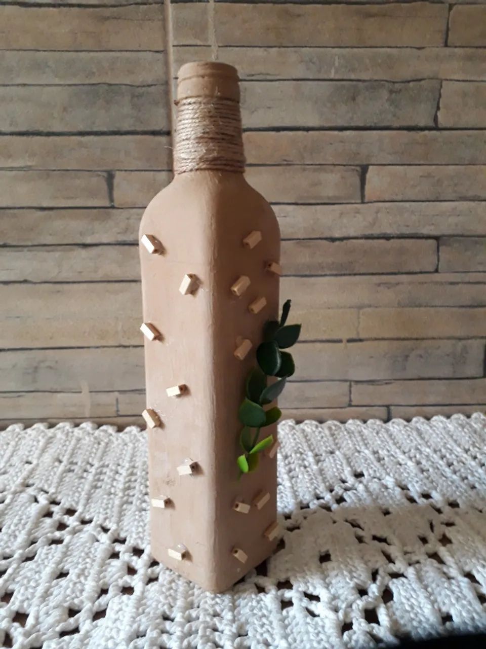 VASO DECORATIVO DE ARTESANATO RÚSTICO ROSE HOME DECOR - Foto 2