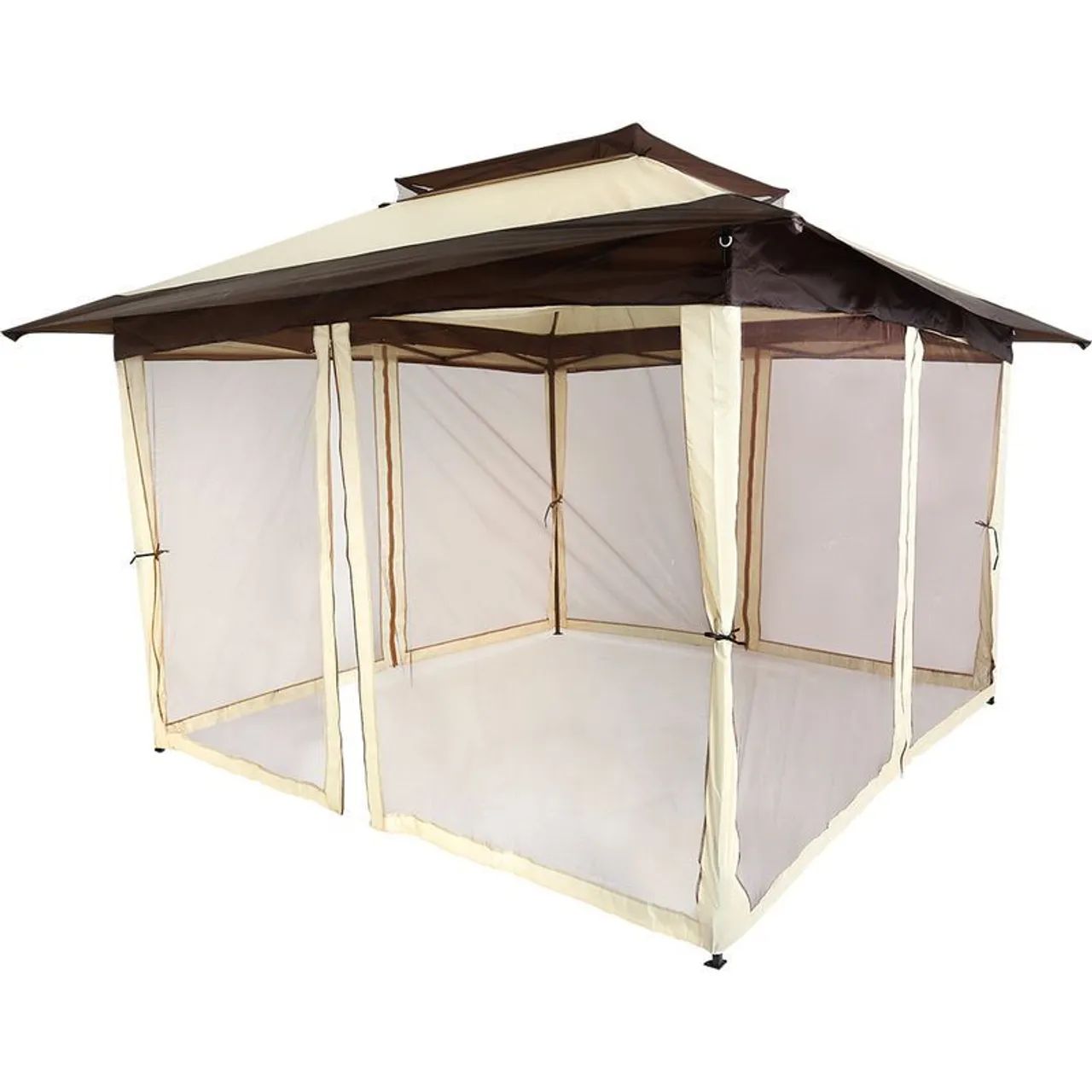 Gazebo Automático Dobrável Elegant 3,60m x 3,60m Oxford Bege Bel - Foto 4
