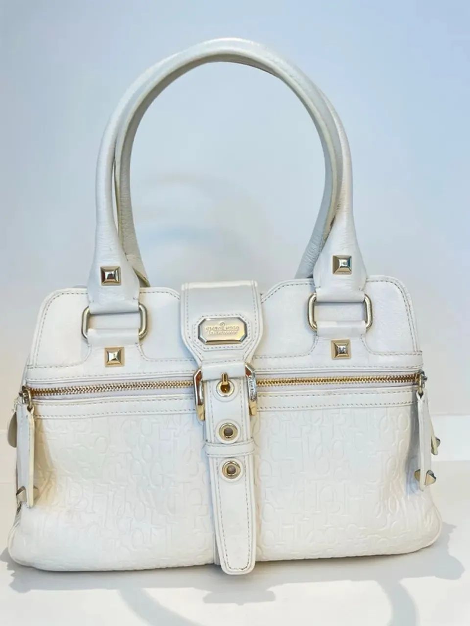 Bolsa Victor Hugo Original Modelo Tommy Cor Gelo - Pouco Uso