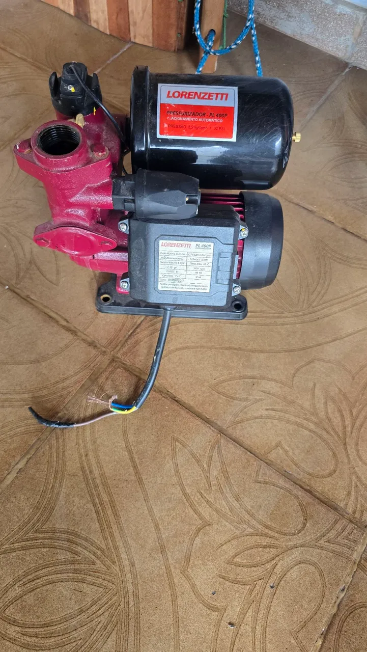 Bomba de pressurização Lorenzetti PL 400P