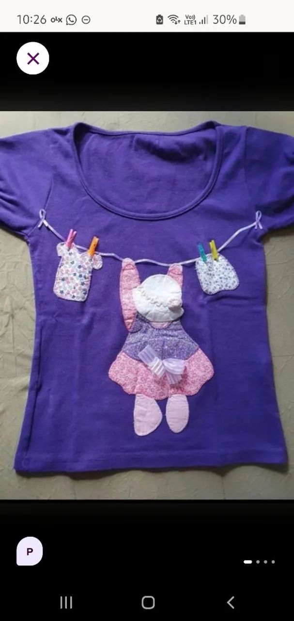Blusinha feminina patchwork 