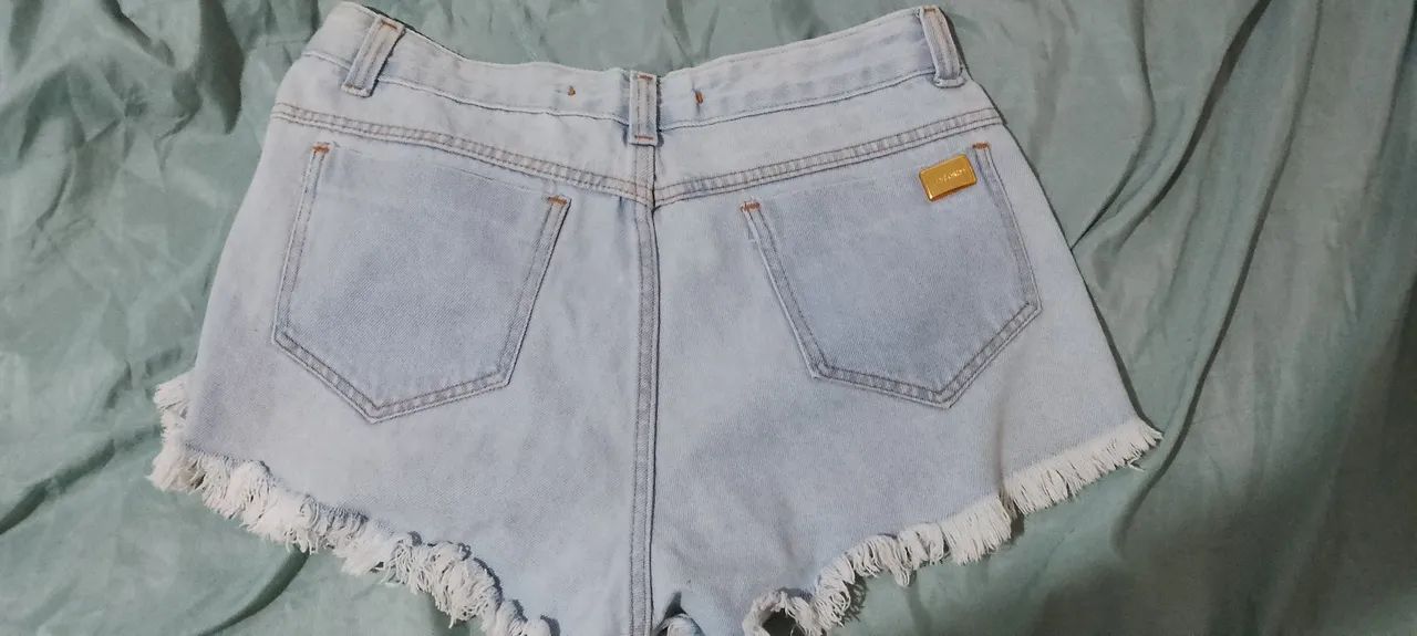 Short jeans azul tam. 46 - Foto 2
