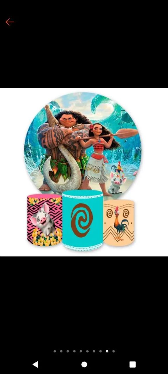 Kit Festa Moana novinho , tema moana