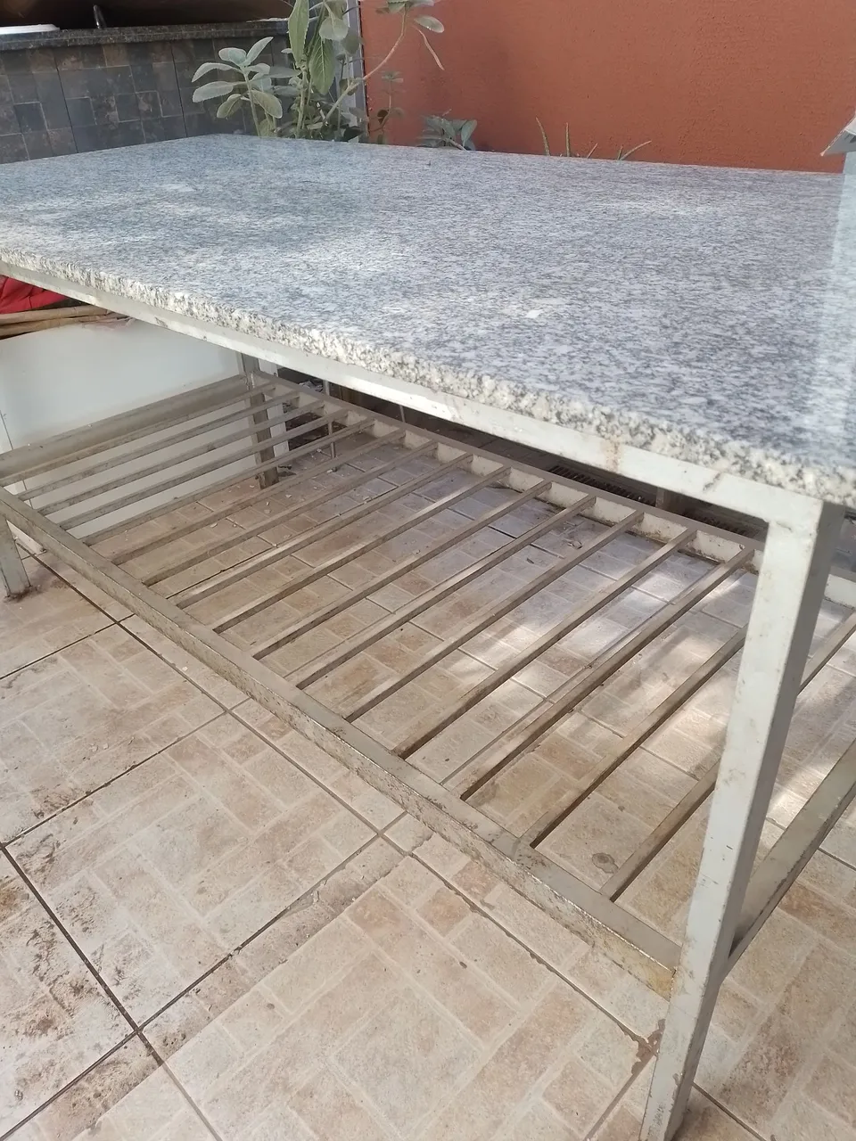 Mesa de granito para produção