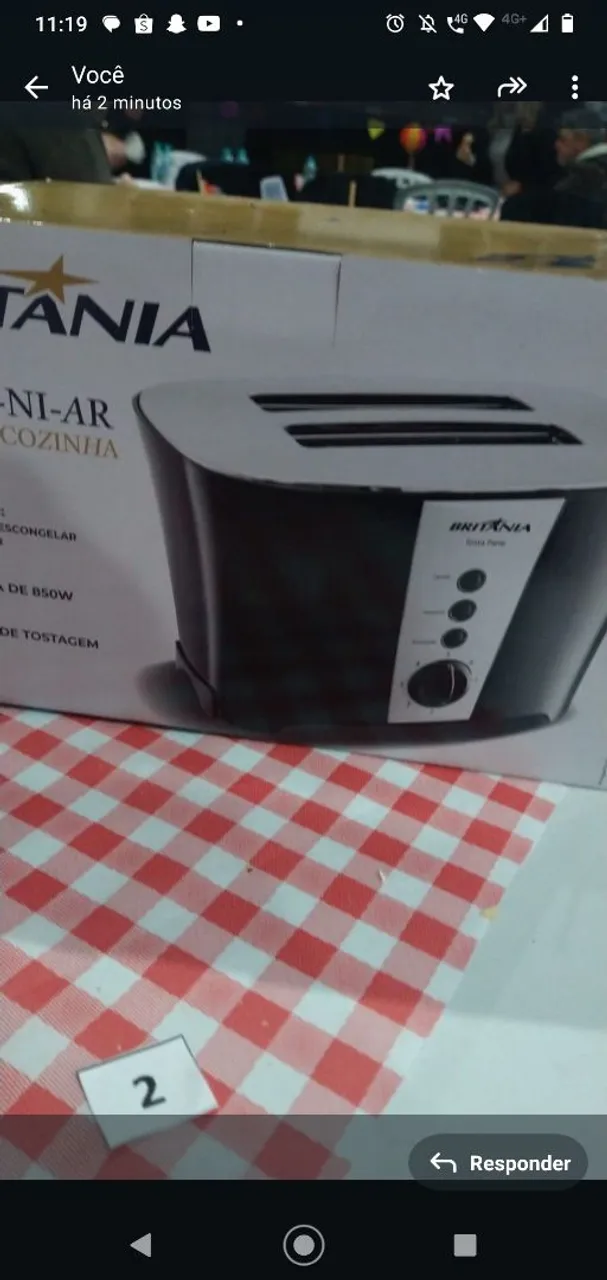 Torradeira Britânia Retrô