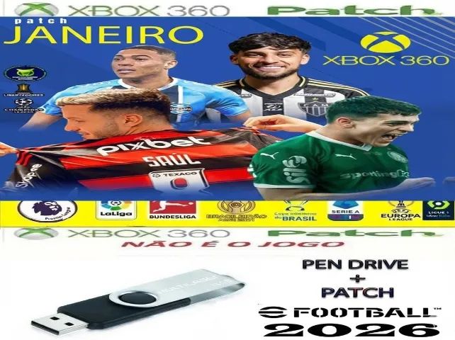 Pes 2026 Patch Efootball Temporada 2026 para Pes 2018 Xbox 360
