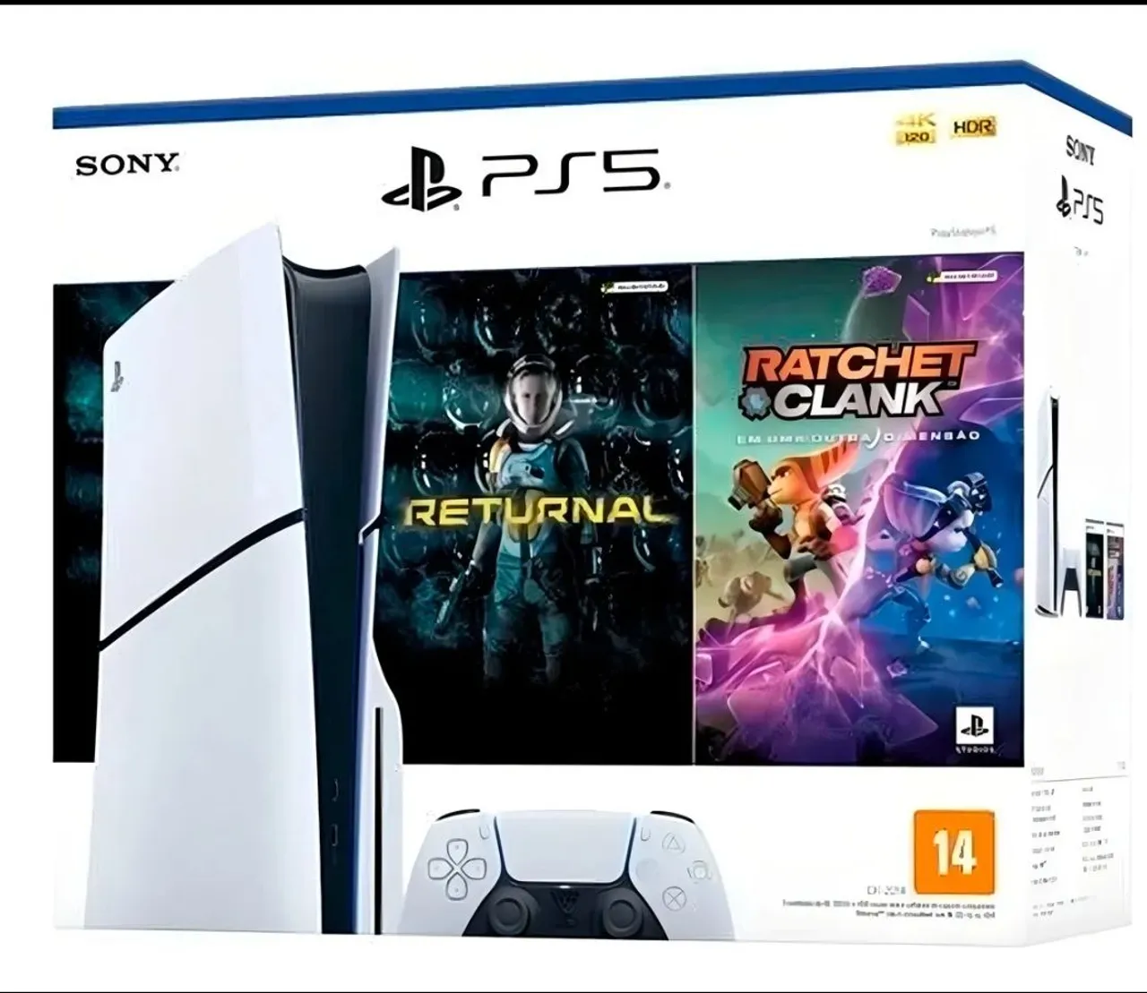 PS5 lacrado + Jogos Returnal e Ratchet & Clank