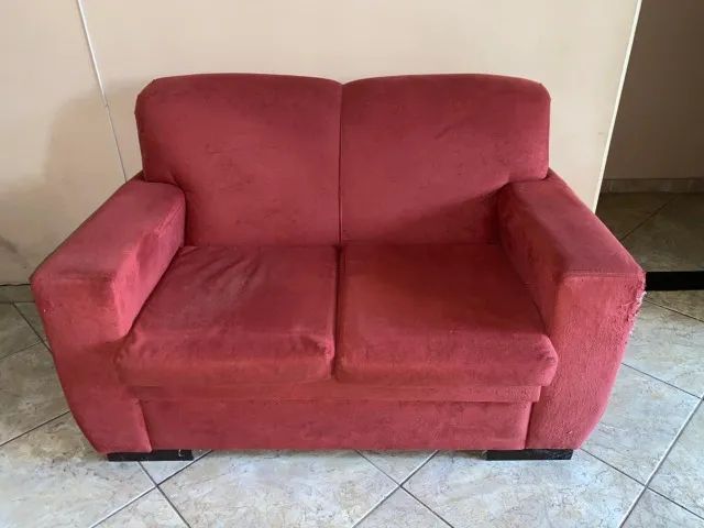 Sofá 2 Lugares Vermelho - Confortável - Foto 2