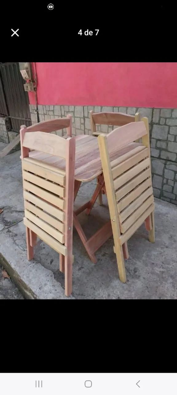Mesas e cadeiras dobráveis! - Foto 2