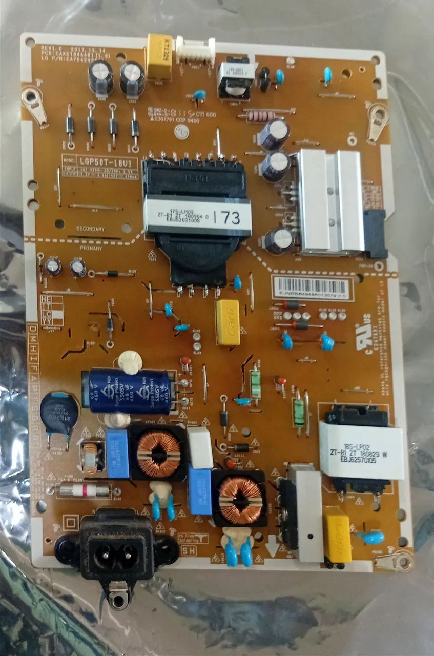 PLACA FONTE TV LG 50UK6520PSA