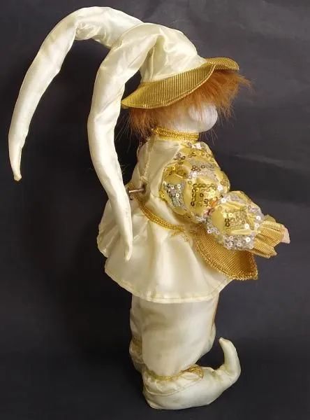 Boneco Pierrot Porcelana a Corda - Musical  - Foto 3