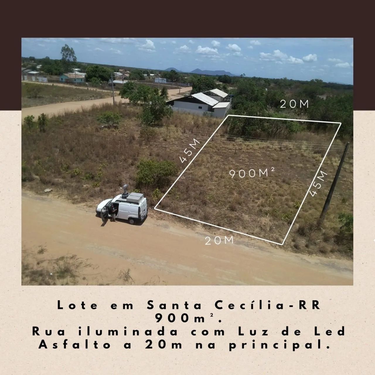 Lote de 900m² em Santa Cecília - Canta, Roraima<br> - Foto 2