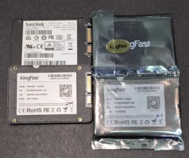 SSD Kingfast 120GB e outros...