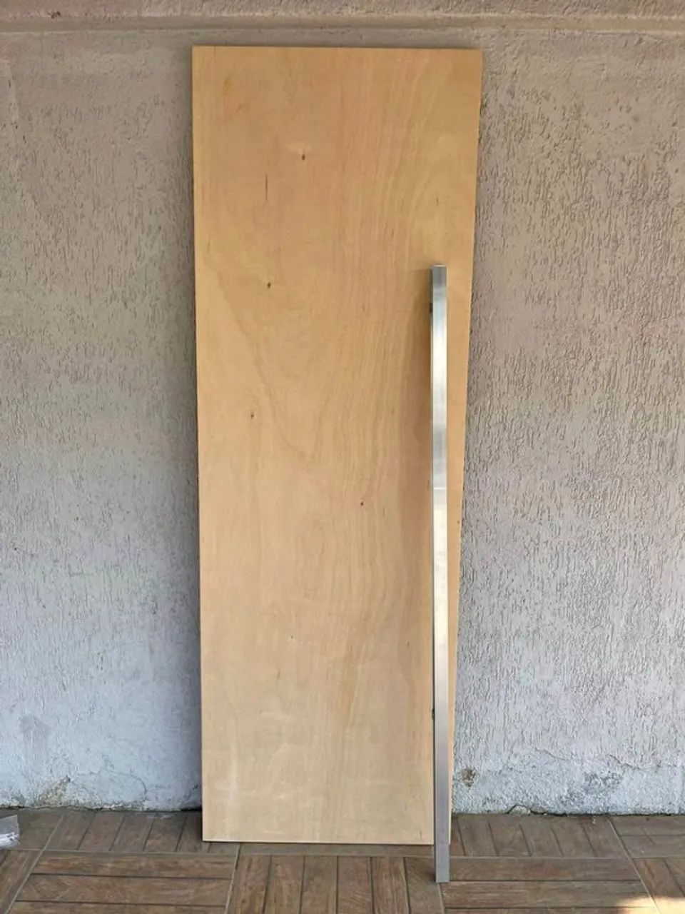 Porta de correr de madeira crua lisa 2,10x80 70 60  
