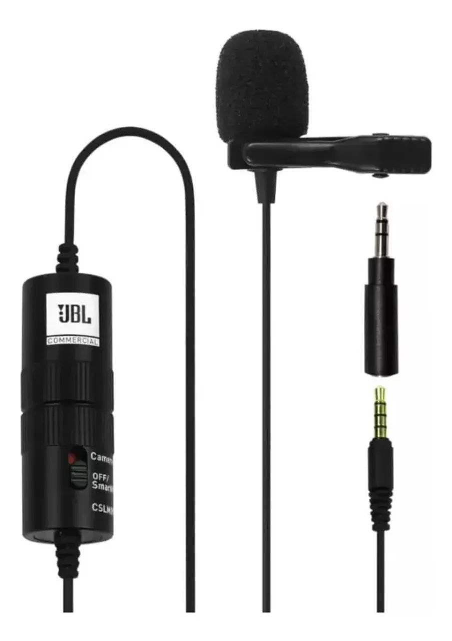 Microfone De Lapela Jbl Cslm20b