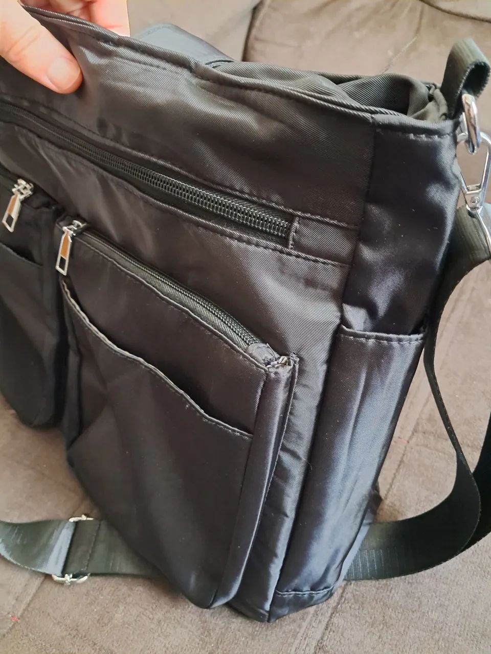 Bolsa grande trabalho faculdade cabe notebook Nova! - Foto 5