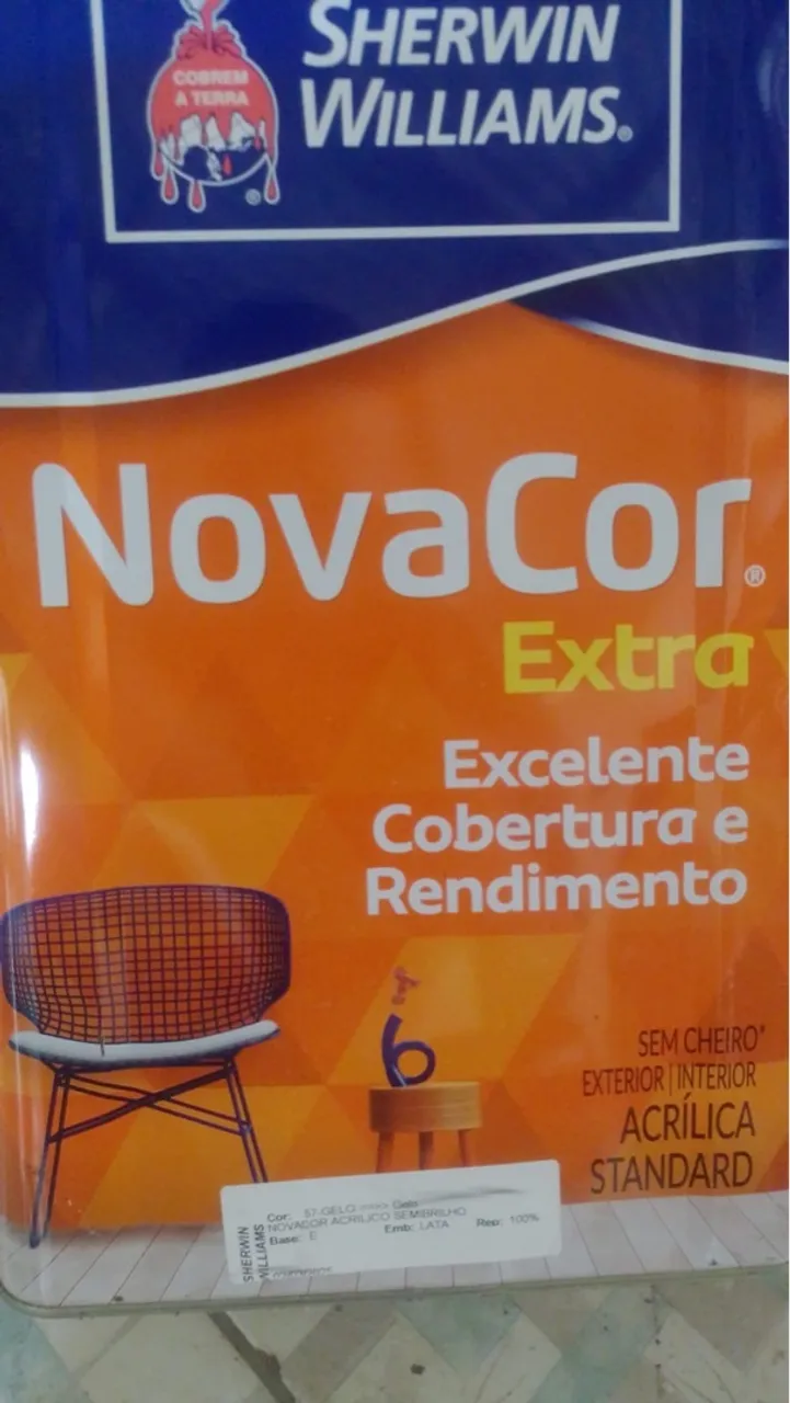 Tinta Acrílica Novacor Extra Sem Cheiro Sherwin Williams