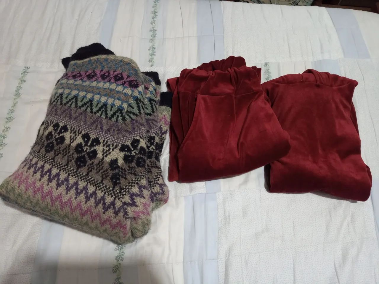 Conjunto de inverno - Blusa e Calça casaco tam G