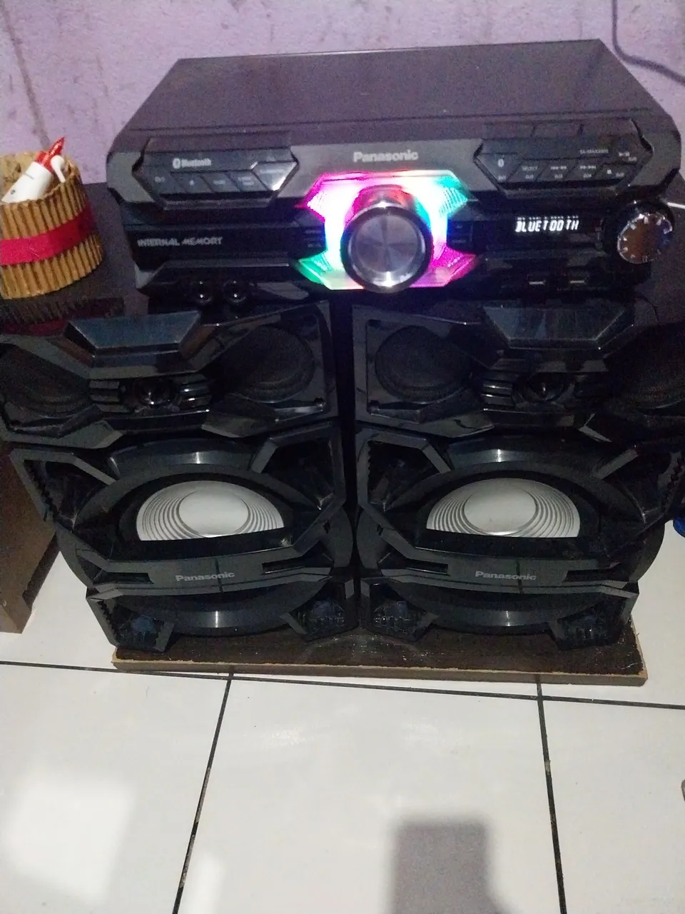Aparelho de som Panasonic com bluetooth e ótima qualidade
